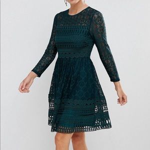 Asos Lace Skater Dress
